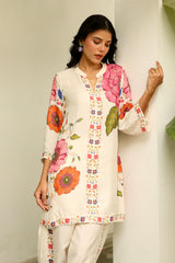 Bloom Print Dhoti Set- Inchingindia