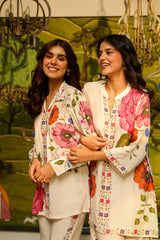 Bloom Print Dhoti Set- Inchingindia