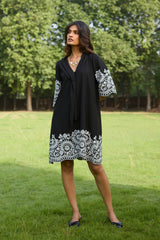 Black Broderie Dress