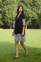 Black Broderie Dress
