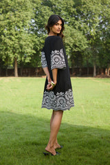 Black Broderie Dress