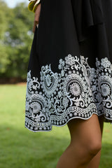 Black Broderie Dress