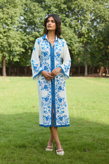 Capri Blue Midi Dress