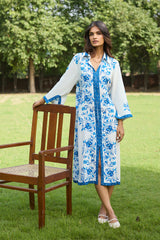 Capri Blue Midi Dress