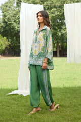 Mehak Green Print Set