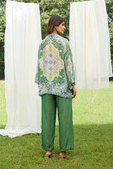 Mehak Green Print Set