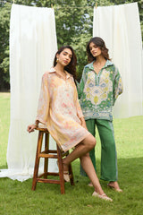 Mehak Green Print Set