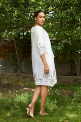 Cream Tropical Breeze Dress