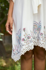 Cream Tropical Breeze Dress