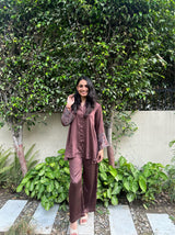 Coffee Brown Co-Ord Set For Women Online India