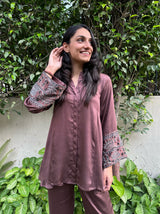 Coffee Brown Co-Ord Set For Women Online India