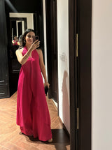 Flowy Hot Pink Halter Set