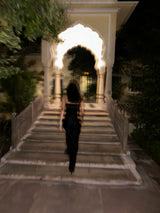 Pure Raw Silk Hand Embroidered Waist Coat Set