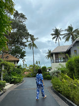 Beautiful Blue Printed Summer Co-Ord Set For Women