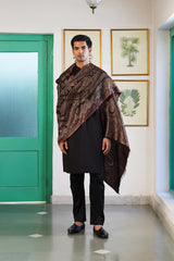 Bronze Paisley Double Sided Shawl | Luxury Wedding Gift
