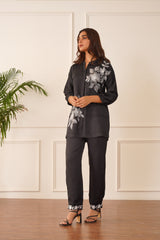 Black Blossom Co-ord Set