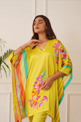 Green Haven Kaftan Set Online for women-inching india