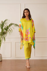 Green Haven Kaftan Set Online for women-inching india