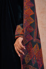 TEAL BLUE WOVEN DUPATTA