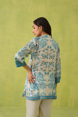 Blue Paisley Printed Set- Inchingindia