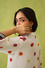 Floral Brushstroke Printed Set- Inchingindia