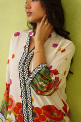 Floral Brushstroke Printed Set- Inchingindia