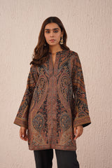 Woolen Black Kaani Set For Women - Winter Wear