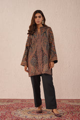 Woolen Black Kaani Set For Women - Winter Wear