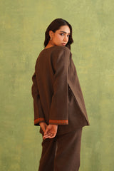 Safar Merino Wool Firan Co-Ord Set For Women -Inching India