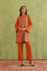 Tangerine Kaani Set- Inching India