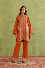 Tangerine Kaani Set- Inching India