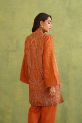 Tangerine Kaani Set- Inching India