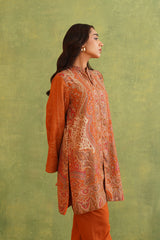 Tangerine Kaani Set- Inching India