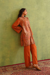 Tangerine Kaani Set- Inching India