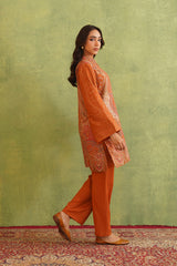 Tangerine Kaani Set- Inching India