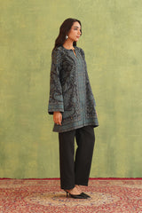Midnight Blue Kaani Set- Inching India