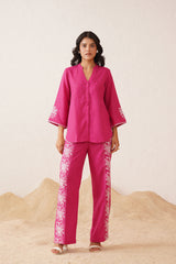 Hot Pink Cross Stitch Co-ord Set