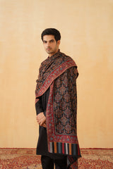 Ethnic Fusion Wool Shawl for Men Online