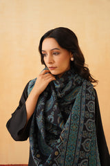 Navy Blue Jamawar for Women- Inchingindia