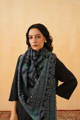 Navy Blue Jamawar for Women- Inchingindia