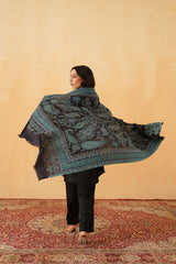 Navy Blue Jamawar for Women- Inchingindia