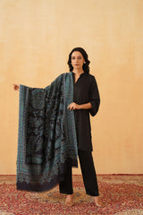 Navy Blue Jamawar for Women- Inchingindia