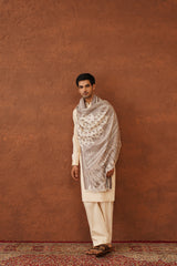 Ethnic Cream Shawl for Men Online