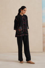 Mehak Noir Cross Stitch Top