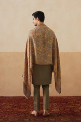 Meher Olive Embroidered Kurta & Pant