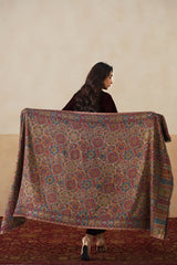 Rangrez Multicolor Jamawar Shawl For Women