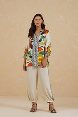 Brush Effect Print Co-ord Set- Inchingindia