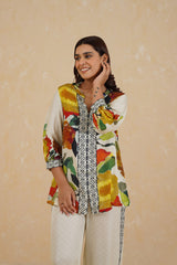 Brush Effect Print Co-ord Set- Inchingindia