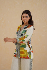 Brush Effect Print Co-ord Set- Inchingindia