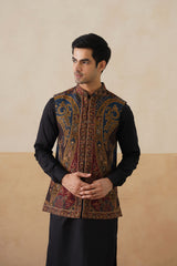 Meher Kaani Jacquard Jacket with Kurta & Pant
